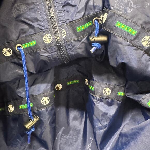 Eddie Bauer Jacket Mens XXL Blue EBTEK Nylon Roll Up Hood Outdoor Vintage - Picture 6 of 8